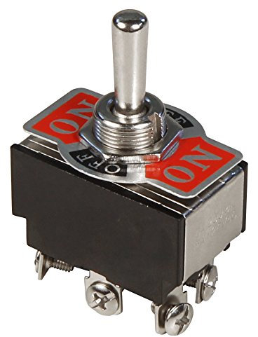 Kippschalter McPower, 250V/10A, 6-polig, 3 Stellungen: EIN / AUS / EIN