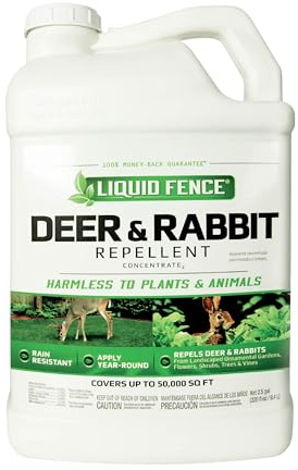 Liquid Fence Deer and Rabbit Repellent Concentrate, 2.5 Gallons