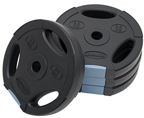 VIAVITO Tri Grip Vinyl Standard Weight Plates