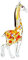CRISTALICA Giraffe Midi 6-8cm Glas Tiere Figuren Sammeln Vitrine Miniatur Zoo