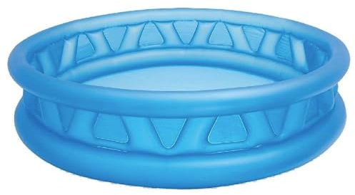 Intex Piscina hinchable infantil, 188x46 cm, 790 litros, 3 cámaras de aire, Color azul, Vinilo resistente, Tapón de desagüe, Incluye parche de reparación, Uso exterior niños +3 años (58431)