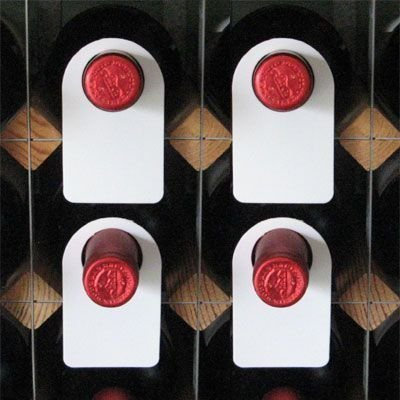 Plastic Wine Bottle Neck Tags/Labels for Cellar Organisation - Pack of 100