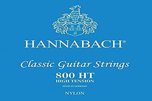 Hannabach Klassikgitarre-Saiten Serie 800 Low Tension versilbert D4w, 8004HT, Saiten für Gitarre (versilberter Kupferdraht, niedrige Spannung, für Konzertgitarren zum Einstieg)
