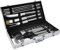 tectake® Set Barbecue Acciaio Inox, Accessori Barbecue con Valigetta Alluminio, Utensili Griglia, kit Barbecue Completo, Posate Barbecue, Spatola Pinza Forchettone, 18 Pezzi