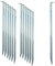 ToCi Lot de 12 piquets de tente en acier – 22 cm de long avec profil en V – Piquets galvanisés pour tentes, pavillons, auvents et voile d'ombrage – Piquets de sable robustes pour camping et extérieur