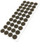 Adsamm® / 40 x Selbstklebende Filzgleiter/Braun/ø 18 mm/Rund/Möbelgleiter aus Filz mit 3.5 mm Stärke/Möbel- und Bodengleiter