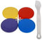Pet Touch 4 x PET FOOD CAN COVERS CAT DOG REUSABLE PLASTIC LID COVER WITH FREE SPOON/FORK