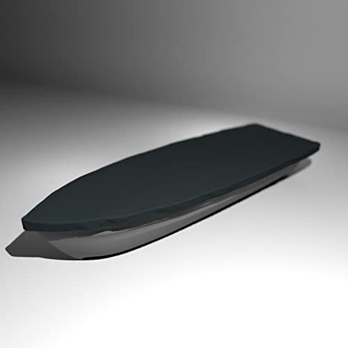 Premium Boot Persenning - Anka, Ruderboot, Schlauchboot, Angelboot & Co Bootsplane extrem reißfest (Schwarz, 420 cm x 140 cm)