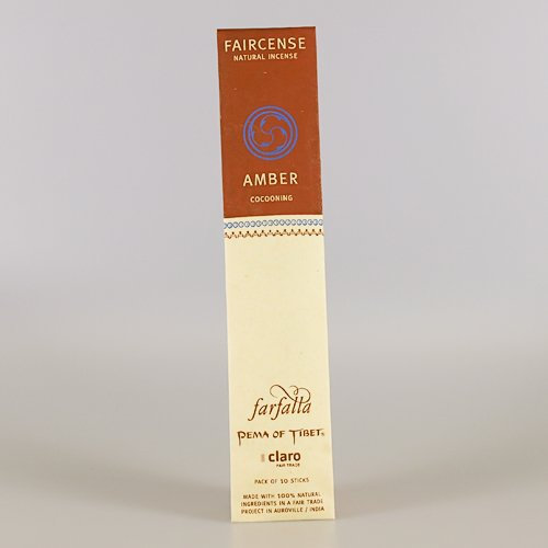 Farfalla Räucherstäbchen Amber (10 Stück) - Bio