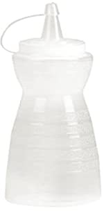 Vogue Clear Lidded Sauce Bottle - Squeeze Condiment Bottles Plastic Sauce Seasoning Bottles Dispensers Multipurpose Squirt Bottles for Sauce, BBQ, Paint and Olive Oil GF250 | Versatile dispenser built for busy kitchens, BBQ, oils or paints to ensure quick, controlled and mess-free service.