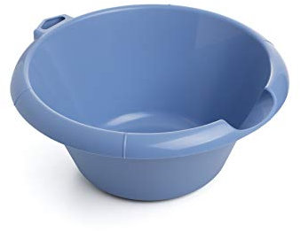 TATAY Bassine Rond, Capacité de 3L, sans BPA, avec Trou de Suspension, Bleu. Dimensions 28,3 x 12,3 x 28,5 cm