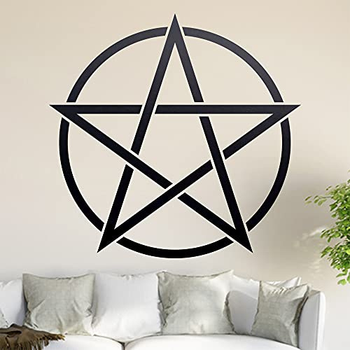Pentagramm Wandtattoo in 6 Größen - Wandaufkleber Wall Sticker - Dekoration, Küche, Wohnzimmer, Schlafzimmer, Badezimmer