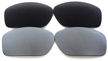 Galaxy Replacement Lenses For Oakley Scalpel Black&Gray Polarized 2 Pair Multicoloured Size: Regular