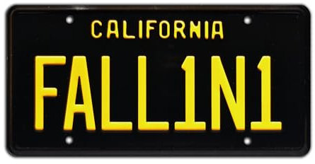 Lucifer | FALL1N1 | Metal Stamped License Plate