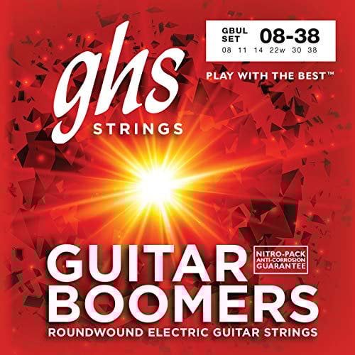 ghs GBUL - Juego de cuerdas para guitarra eléctrica, 8-38 - GHS: Cuerdas guitarra eléctrica gbul