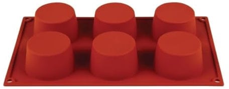 Pavoni Flexible Antihaft-Backform aus Silikon, N933, 4(D)x7(Ø)cm