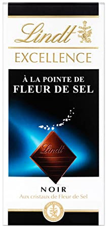 Lindt - Tablette Fleur de Sel EXCELLENCE - Chocolat Noir - 100g
