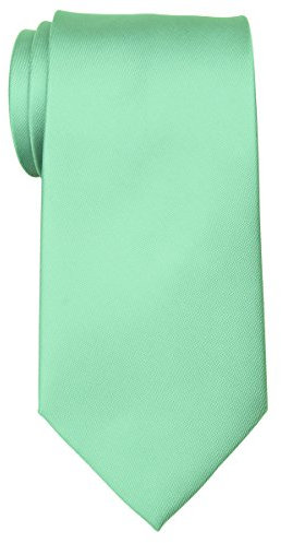 Retreez Corbata de microfibra de color liso sólido para hombres Verde menta