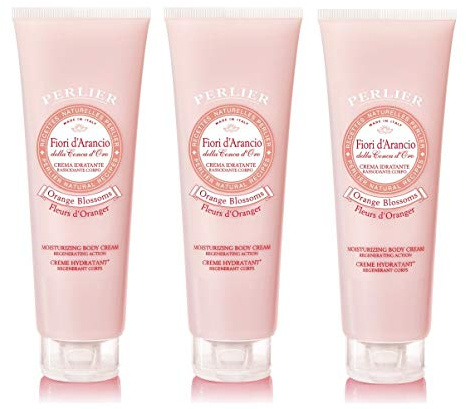 Perlier Feuchtigkeitsspendende Körpercreme Orangenblüten - 3 Packungen à 250 ml, 750 Milliliter