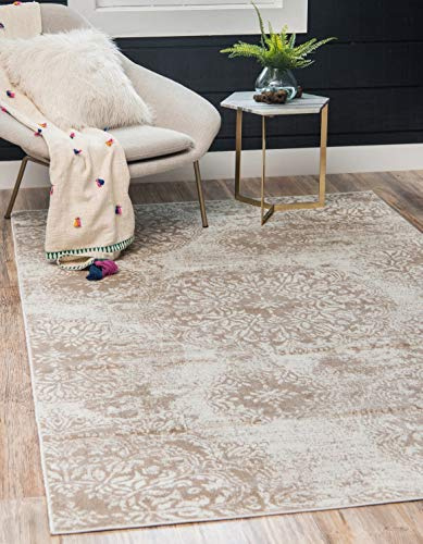 Unique Loom Sofia Traditioneller Teppich, Beige, 152x244 cm