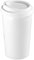 Rosenstein & Söhne Isolierbecher: Coffee-to-go-Becher aus Keramik, Silikondeckel, 250 ml, doppelwandig (Coffee to Go Becher Silikon Deckel, Thermo, Thermobecher Porzellan)
