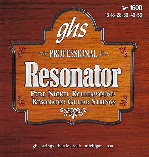 GHS RESONATOR - Rollerwound String Set - 1600 - Pure Nickel