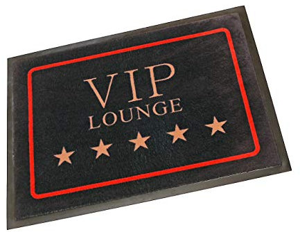 Hanse Home Fußmatte Schmutzfangmatte VIP Lounge Schwarz, 40x60 cm