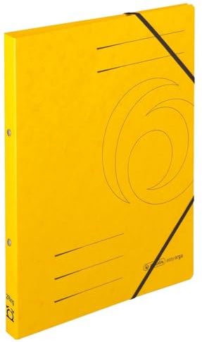 Ringhäftare, ringbok A4 Colorspan gul 2 ringmekanism från Herlitz