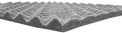 Noppenschaum anthrazit Platte 200 x 100 x 2cm zur Schalldämmung und Akustik Optimierung