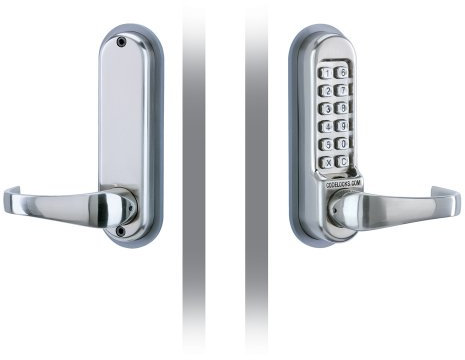 Codelocks 0500 SS CL500 Front and Back Plates Mechanical Lock, PVD Stainless Steel