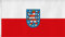 Flagge Thüringen 90 x 150 cm Fahne mit 2 Ösen 100g/m² Stoffgewicht Hissflagge Hissen