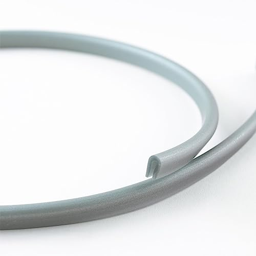 EUTRAS Kantenschutz KSO4004 Silbergrau 5 m – U-Profil für Blechkanten 0,4–1,5 mm – Flexibles Schutzprofil für Bleche und Autotüren – Made in Germany