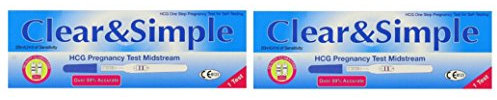 Clear & Simple Schwangerschaftstest, 2 Stück