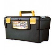 HELGUEFER – Caja Herramientas Plastico 34 cm Negra | Organizador de Herramientas Portátil Resistente, Práctico | Compacto para Accesorios | Ideal para Talleres, Profesionales o Fábricas