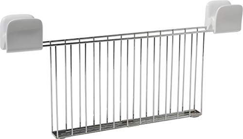 Alessi - SG68RACK W - Pinza per tostapane in acciaio inossidabile 18/10 lucido e PC, bianco.