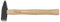 Peddinghaus Schlosserhammer 400 g mit Hickorystiel – Hochwertiger DIN 1041 Hammer, Qualitätsstahl C 45E, Feinpolierte Arbeitsteile, Epoxidpulverlackiert