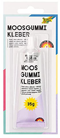 folia 23021 - Moosgummi Kleber, Tube mit 35 g, zur Verklebung von Moosgummi und Styropor
