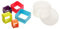 Premier Housewares 806494 Square Cutters - Set of 5, Multi-Coloured, H5 x W12 x D12cm
