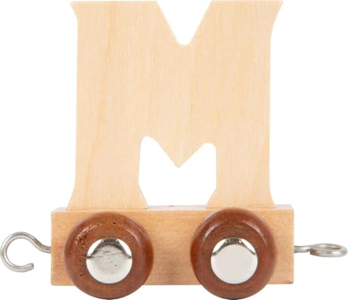 Childrens Personalised Wooden Alphabet Letter Train A-Z Name Set All Letters Available (Letter M)