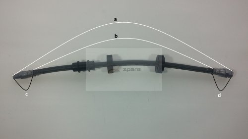 Corteco 19018135 Bremsschlauch vorne | 19018135 Kompatibel mit Panda (141_),Panda Kasten/schrägheck (141_),Y10 (156_)