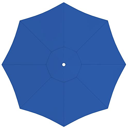 paramondo Toile de rechange pour parasol avec Air Vent pour parasol Interpara, lavable, ∅ 3,50 m, ronde, Bleue