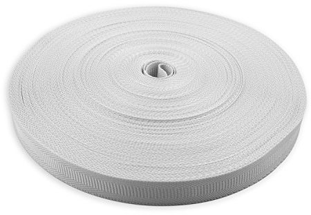 DIWARO® Stabiler Rolladengurt; Jalousiegurt; Gurtband für Getriebe | Gurtbreite 22 mm | Gurtstärke 0,9 mm | 50 m Rolle | grau