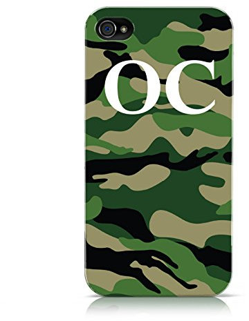PERSONALISED CAMOUFLAGE A HARD MOBILE PHONE CASE COVER FOR APPLE IPHONE 4 4S