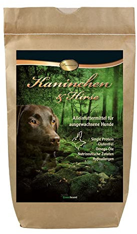 Schecker Trockenfutter - Kaninchen und Hirse - Premium Hundefutter - mit spezielle Kräutermischung - 3 kg