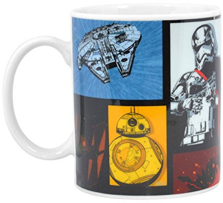 Star Wars Episode 7 Retro Tasse 312 - Millenium Falcon bb-8 Captain Phasma
