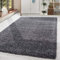 HomebyHome Shaggy Teppich Läufer Flur 100 x 200 cm - Shaggy Teppich Hochflor Grau Extra Weich und Flauschig - Bettvorleger Teppiche für Schlafzimmer - Waschbarer Küchenläufer - Carpet, Halı, Kilim