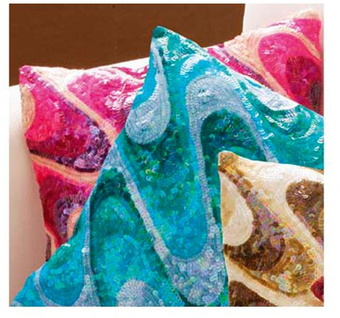 Premier Housewares Sequins Pink Cushion Comfortable Cushion With Sequin Detail Ideal For Living Room And Bedroom Decorative Sofa Cushions 13 x 40 x 40