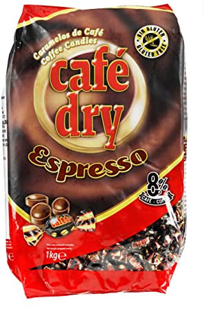 Café Dry - Caramelos duros con sabor a café - Sin gluten - 1 kg