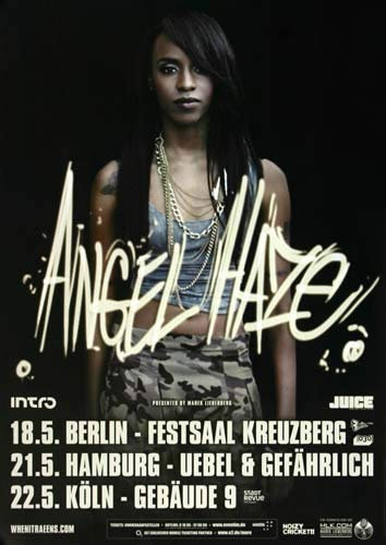 Angel Haze - Working Girls, Tour 2013 » Konzertplakat/Premium Poster | Live Konzert Veranstaltung | DIN A1 «