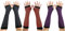 SYAYA Gestreifte lange fingerlose Handschuhe für Damen, gestrickte Armstulpen für Punk-Rock/Cosplay/Goth/Weihnachtsfeier WM-S-G5, Y Halloween Hot Serie, Einheitsgröße